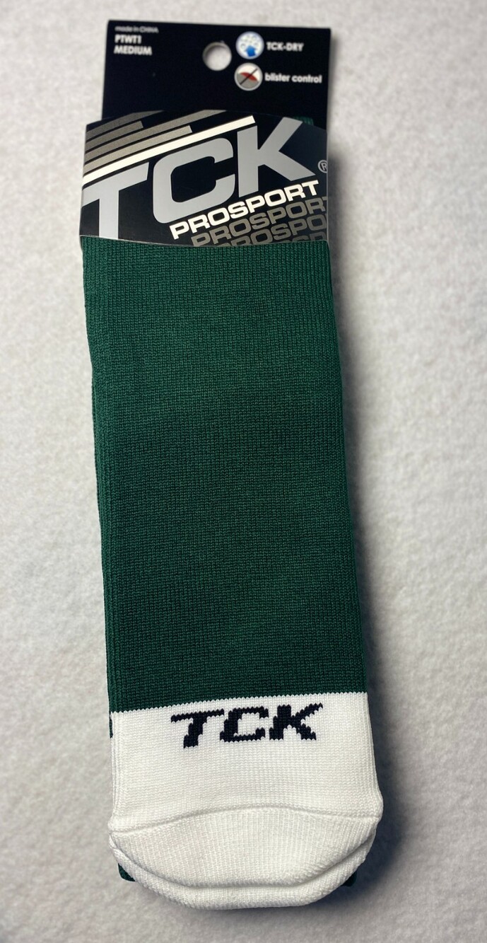 TCK ProSport Athletic Socks Medium Dark Green Knee High Moisture Wicking